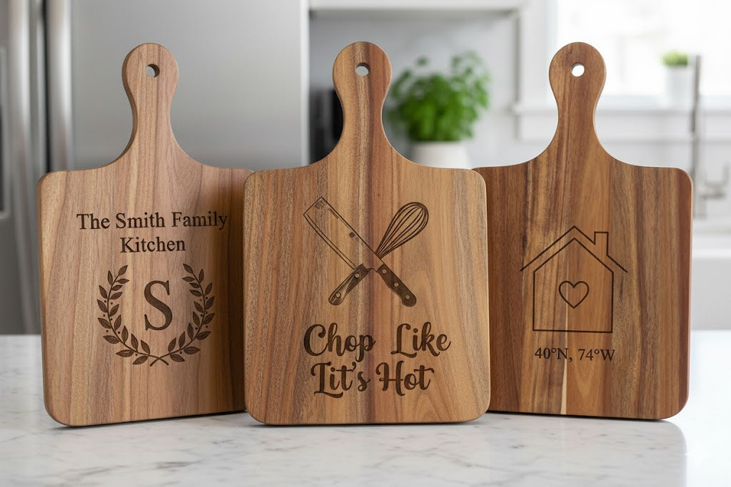 Custom Cutting Board w/ Handle